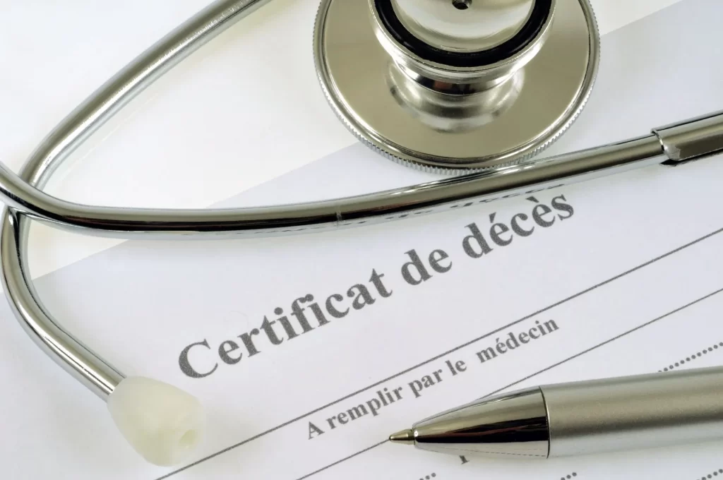 certificat deces