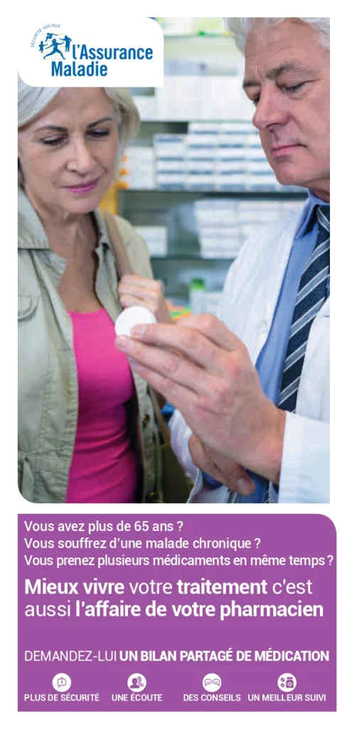 flyer bilan partag&eacute; m&eacute;dication de la CPAM
