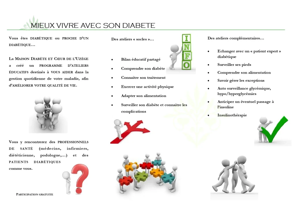 plaquette maison du diab&egrave;te et du c&oelig;ur programme &eacute;ducation th&eacute;rapeutique